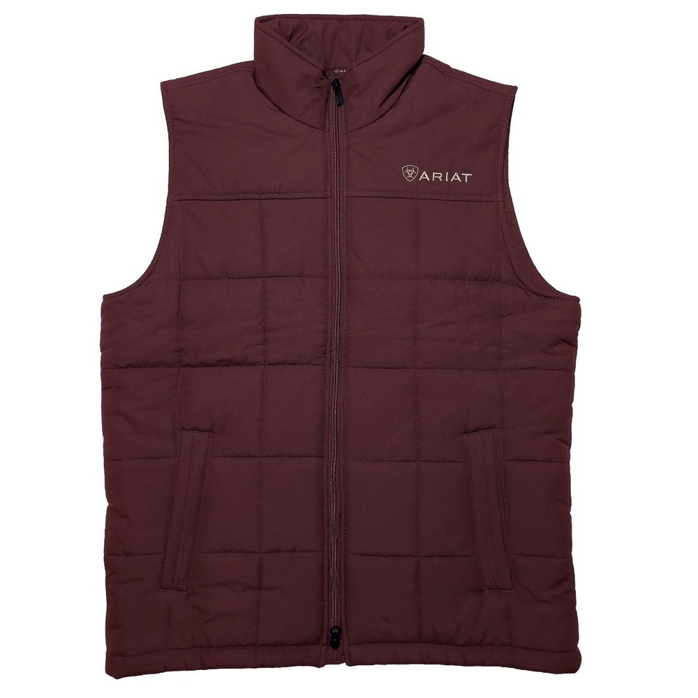 ARIAT Men's Crius Insulated Vest 10041522 Quilted Red Medium M